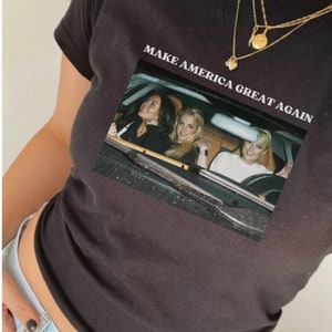Lustiges 4. Juli Shirt, Trumpf Sweatshirt, machen Amerika großartig wieder Baby T-Shirt, machen Amerika großartig wieder Shirt, Y2k, mittlere Mädchen Shirt, 2000er Jahre