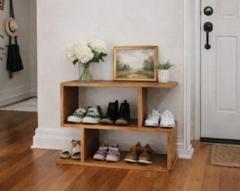 Handmade Unique Shoe Rack - Ships fully Assembled!