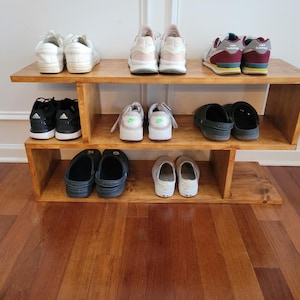 Handmade Unique 3FT Shoe Rack - Ships Fully Assembled! - Etsy