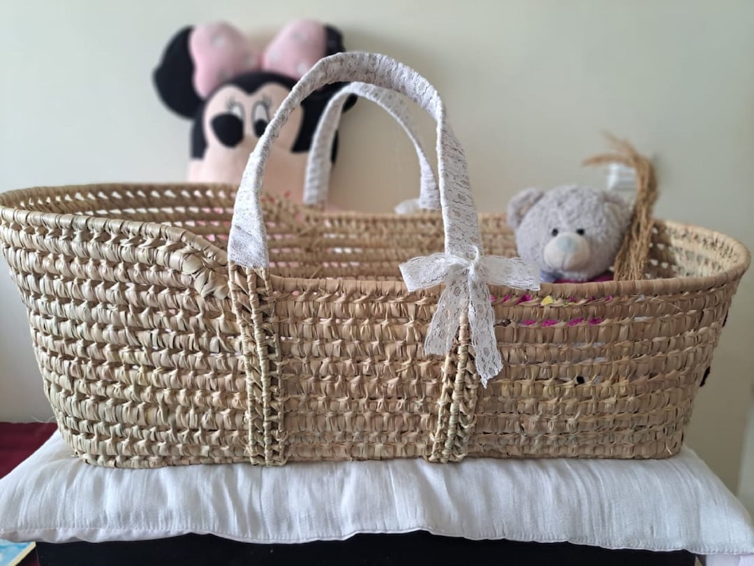 Baby Wicker Moses Basket Wicker Moses Baskets Moses Baskets Etsy