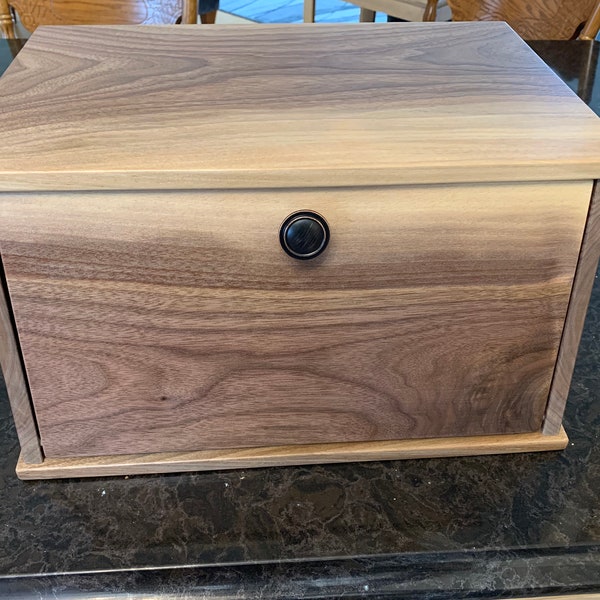 Black Walnut Bread Box