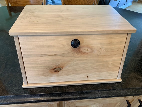 Wooden bread box