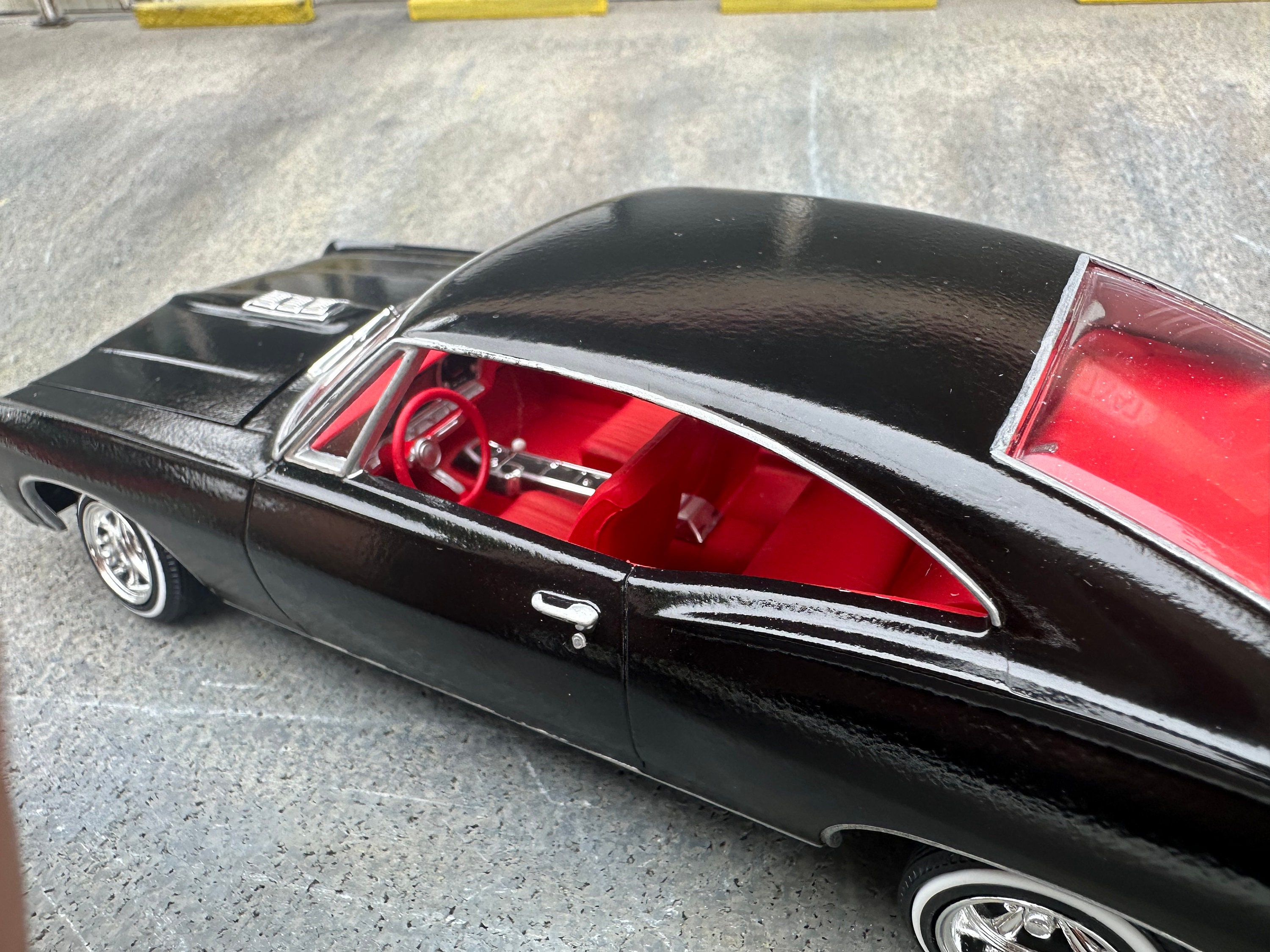 AMT 1967 Chevy Impala Lowrider 1:25 Scale Model Car (black