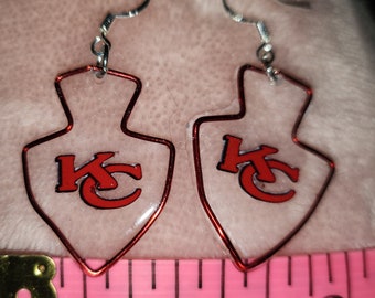 Handmade wire Chiefs Earrings