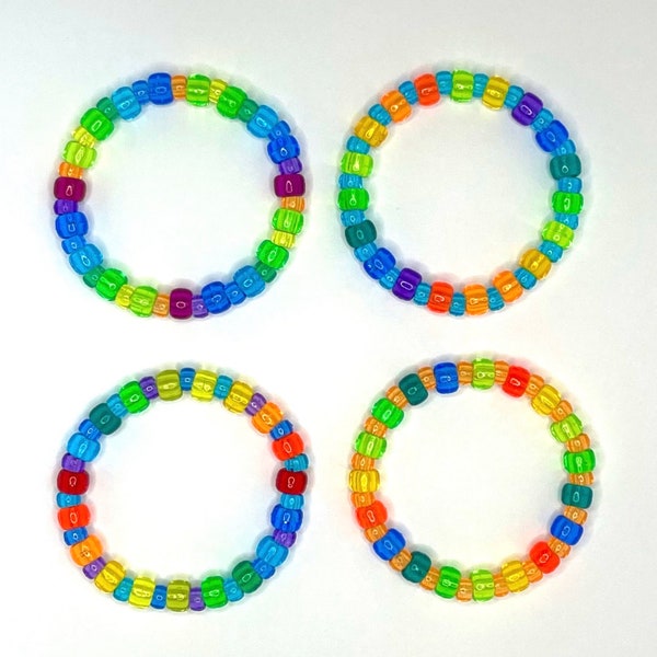 bright plastic bracelets