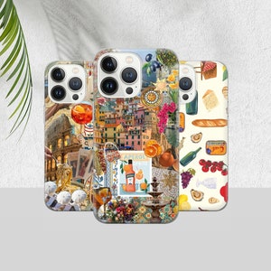 Italië zomer Telefoon Case Mediterrane Cover voor iPhone 16 15 14 13 12 Pro Xs Samsung S24 S23 S22 FE A25 A15 Pixel 9 8A 7