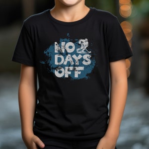 Kids No Days Off Hockey Shirt, Kids Hockey Shirt, Hockey Shirt for Kids, Hockey Lover Gift, Kids Sports Shirt