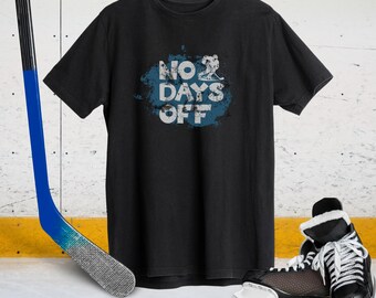 Kinderhockeyshirt No Days Off, kinderhockeyshirt, hockeyshirt voor kinderen, cadeau hockeyliefhebber, sportshirt voor kinderen
