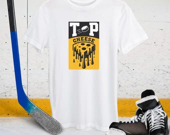 Kids Hockey Shirt, Hockey Shirt for Kids, Hockey Gift, Top Cheese Hockey Shirt, Kids Sports Shirt, Game Day Shirt