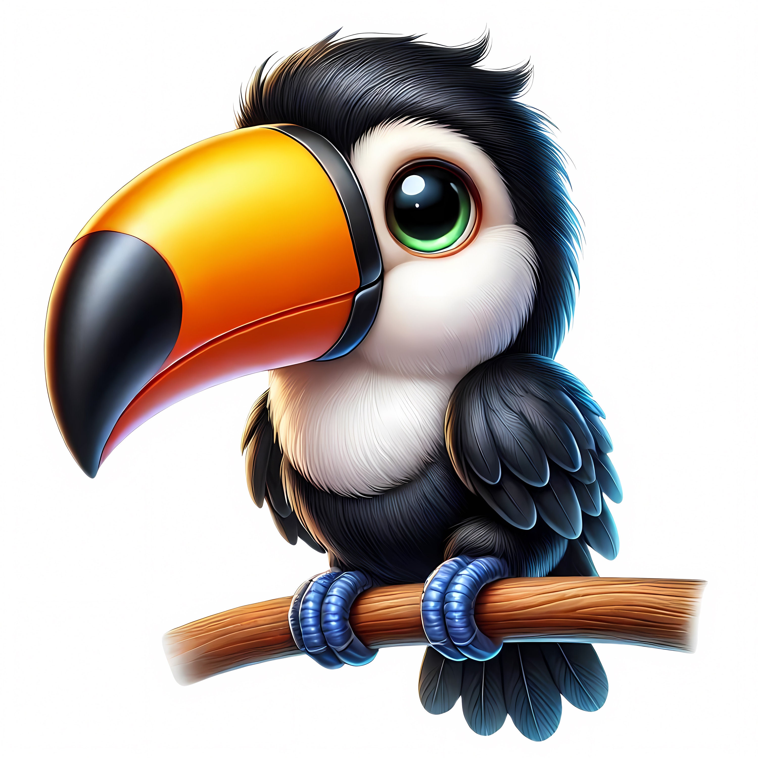 Cute Toucan Clipart 10 High-quality Jpgs Adorable Toucan Clipart Bundle ...