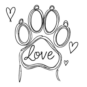 10 png's/jpg's | Clipart pootafdruk | Minimalistische pootafdruk clipartbundel | Dierenliefhebber | Hondenkunst | Schattige poot | Afdrukbare items | Commercieel gebruik