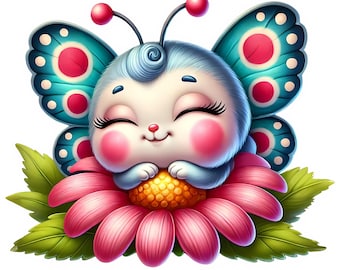 Cute Butterfly Clipart Bundle | High-Quality JPGs (Digital Download)