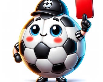 Paquete de imágenes prediseñadas de árbitros de fútbol / Arte deportivo (Uso comercial, descarga digital)