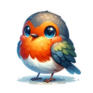 Süße Vögel Clipart - 10 hochwertige JPGs - Entzückende Vögel Clipart Bundle - Vogel Thema Kunst - Digitales Papiermodell - Kommerzielle Lizenz