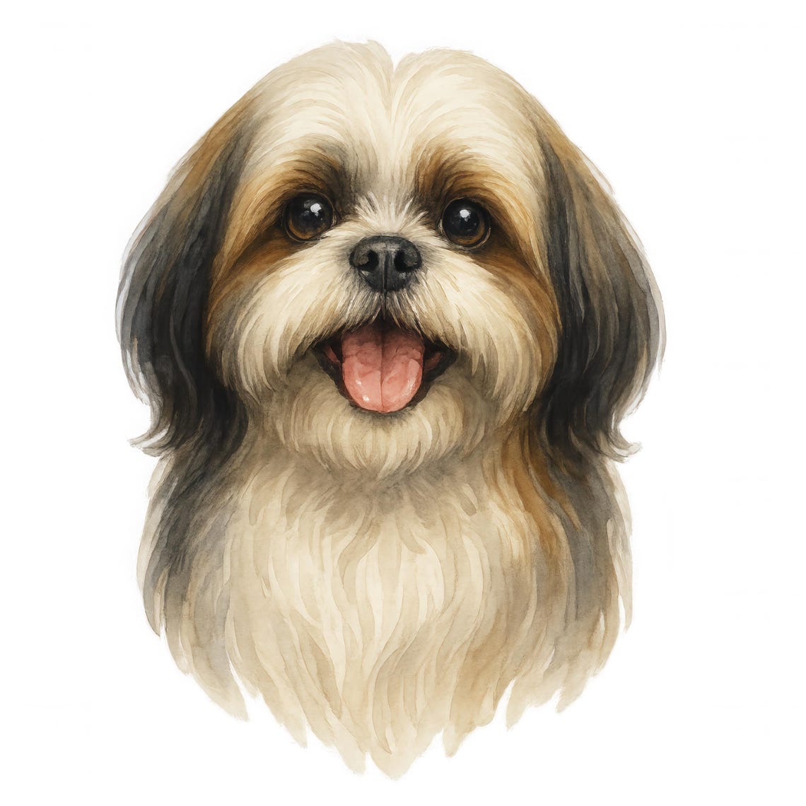 10 Shih Tzu Dog Clipart Bundle, Pet Lover Art (PNG, Digital Download ...