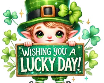 Leprechaun Clipart | St Patrick's Day PNG JPG (Digital Download