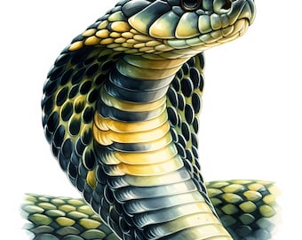 Cobra Clipart – Schlangen Grafiken (digitaler Download
