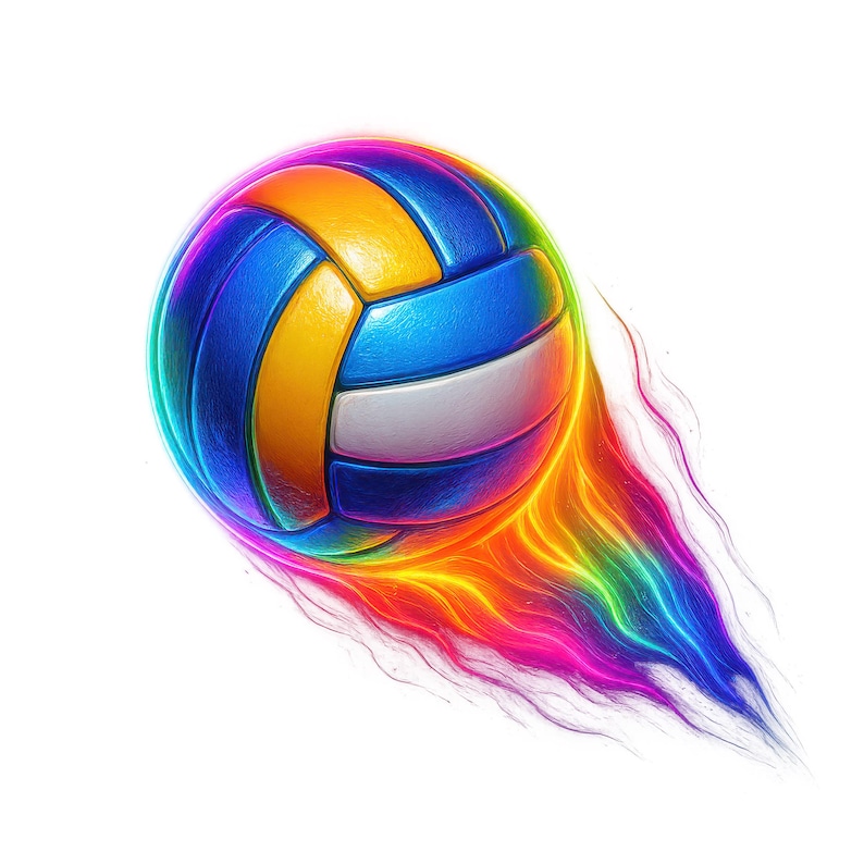 Volleyball Clipart Bundle, Sports Graphics, Team Logo (Digital Download) 12 PNG image 1