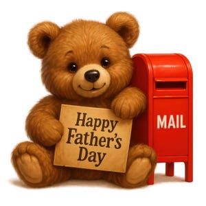 Vatertag Teddybär Clipart, 12 hochwertige Designs, glücklicher Vatertag Bundle, Vatertag PNG, Vatertagsgeschenke, kommerzielle Nutzung