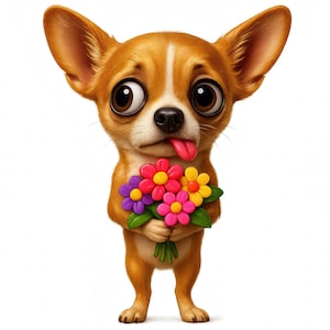 Chihuahua Clipart, Funny Quirky Chihuahua Bundle, Adorable Chihuahua Printables, Instant Digital Download, Commercial Use, Set of 12