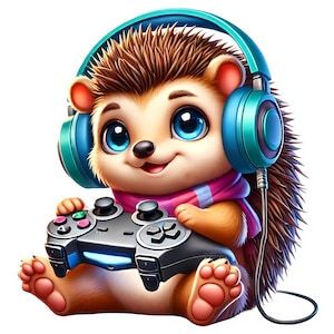 Cute Hedgehog Clipart | 12 JPGs de alta qualidade | Pacote de clipart de ouriço adorável | Arte de berçário | Arte animal | Imprimíveis | Uso comercial