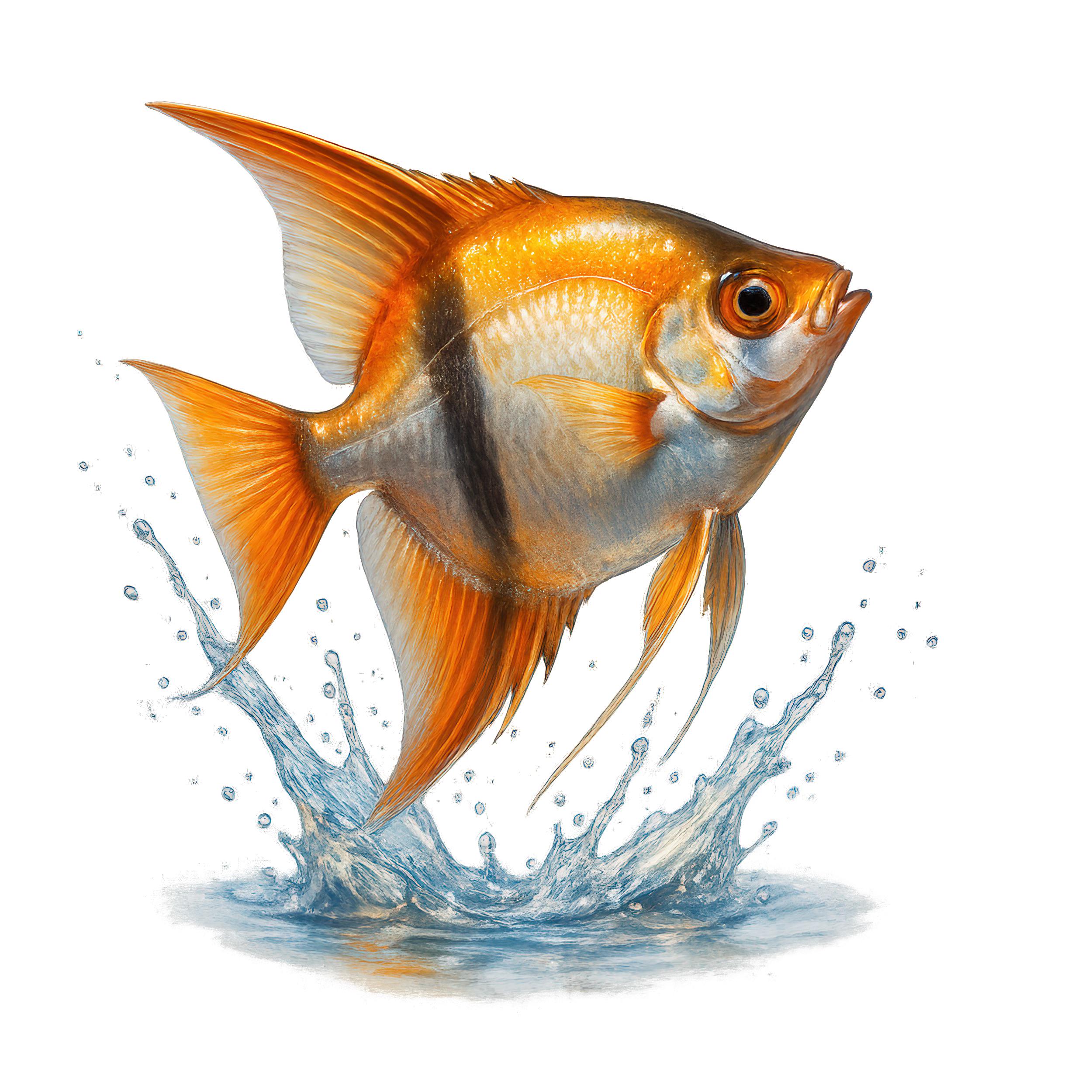 Angelfish Clipart Bundle: Tropical Fish Graphics, Digital Download, PNG ...