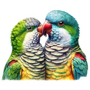 Clipart couple oiseau | 13 fichiers JPG de haute qualité | Ensemble de cliparts d'un adorable couple d'oiseaux | Art animalier | Art romantique | Imprimables | Utilisation commerciale