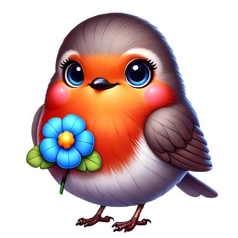 Robin With Glasses Clipart | Nursery Art (digital Download) - Etsy