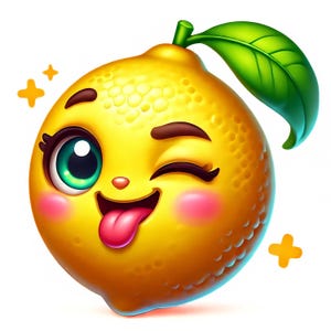 Paquete de imágenes prediseñadas de limones adorables: 10 imágenes JPG de alta calidad. Limón encantador. Limón kawaii. Arte culinario adorable. Imprimibles. Uso comercial.
