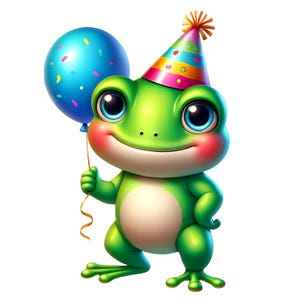 Clipart Grenouille mignonne | 12 fichiers JPG de haute qualité | Lot de cliparts amusants et adorables grenouilles | Décoration de chambre d'enfant | Art de la grenouille | Imprimables | Utilisation commerciale