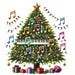 12 Festive Music Note Clipart: Holiday Musical Art PNG (digital ...