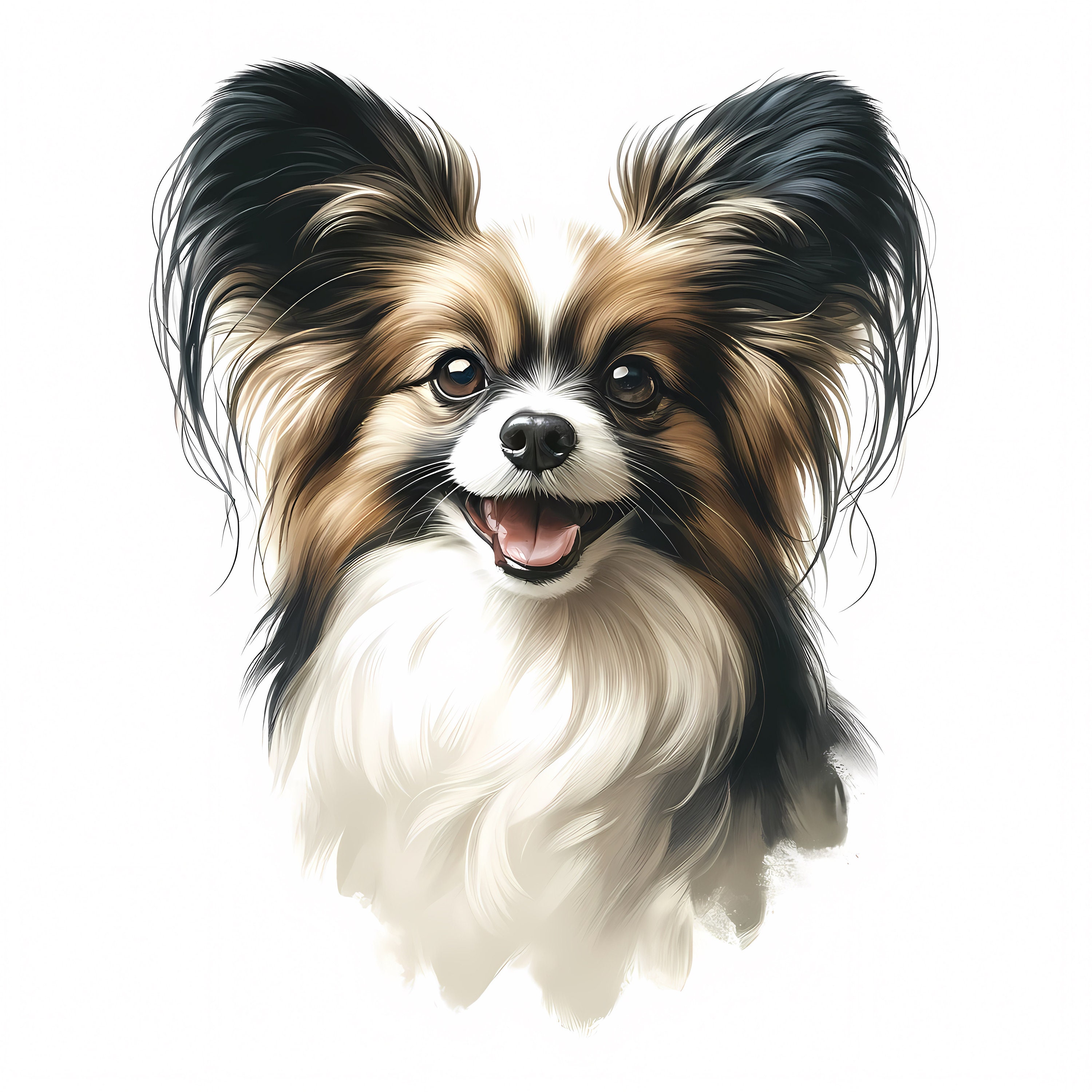 Papillon Dog Clipart 10 High-quality Jpgs Clipart Bundle Wall Art ...