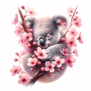 koala Clipart | 12 High-Quality JPGs | Adorable Koala Clipart Bundle | Wall Art | Paper Craft | Apparel | Digital Prints | Commercial Use
