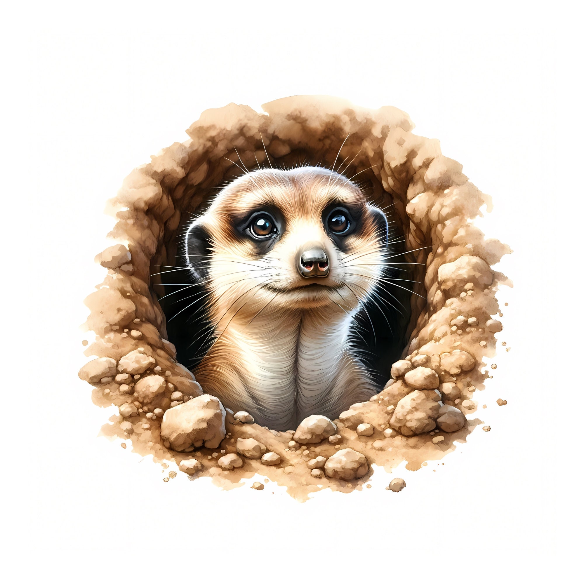 好奇心旺盛なミーアキャットのクリップアートバンドル – 高品質JPG
