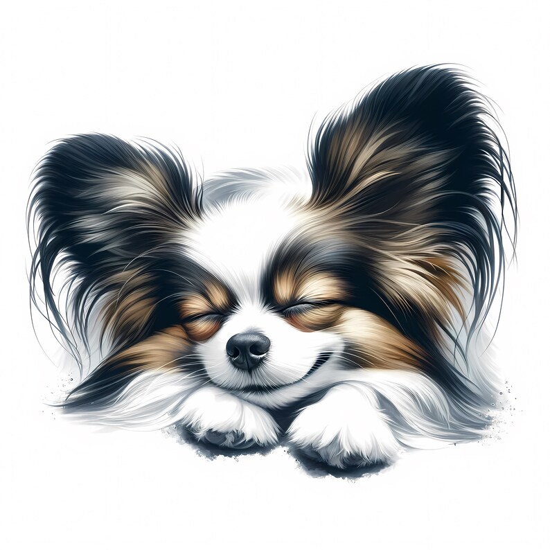 Papillon Dog Clipart 10 High-quality Jpgs Clipart Bundle Wall Art ...