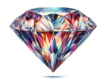 Glamorous Diamond Clipart Bundle | High-Quality JPGs (Digital Download)