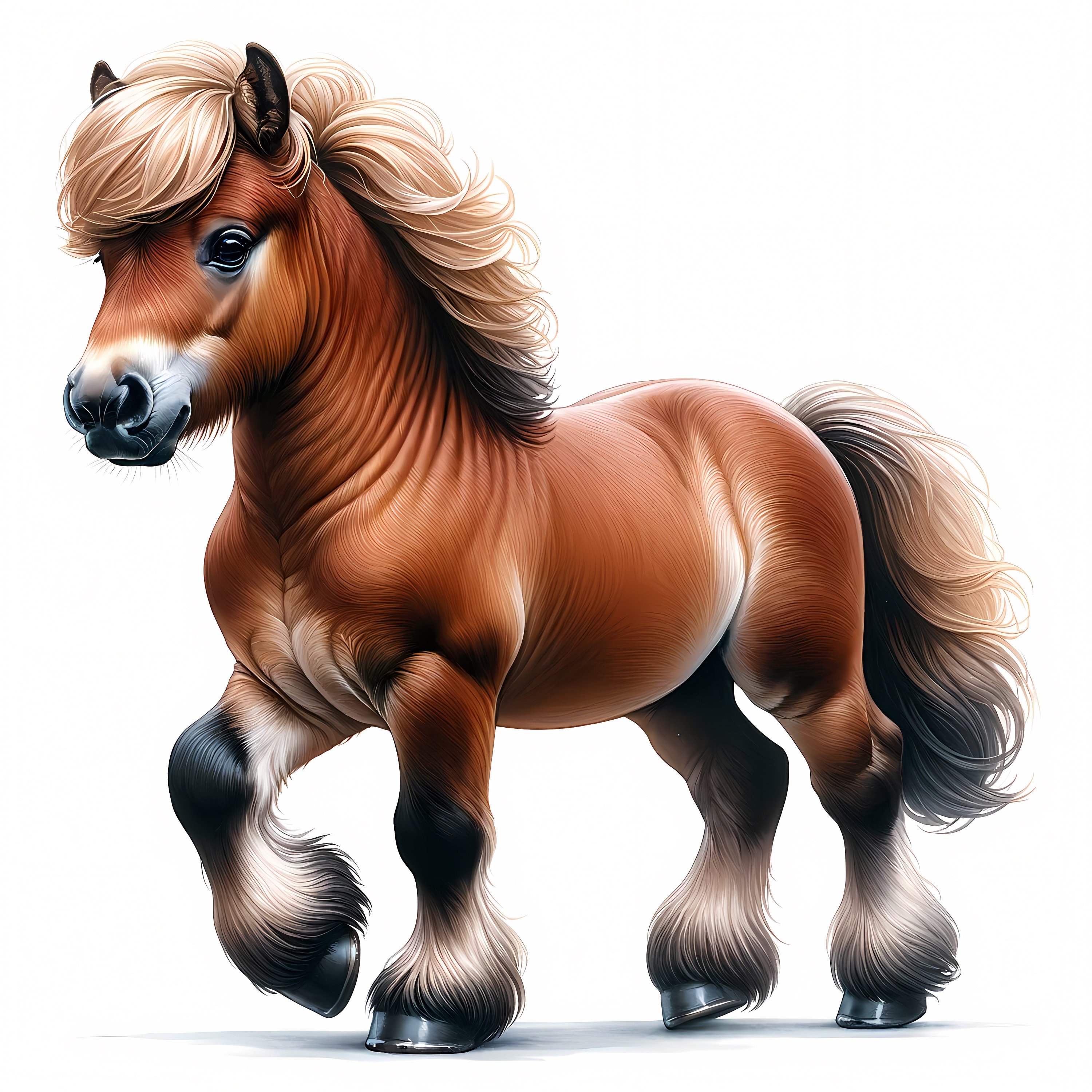 Cute Horse Clipart | 13 High-Quality JPGs | Charming Horse Clipart Bundle | Equine Art | Nursery Decor | PaperCraft | Commercial Use