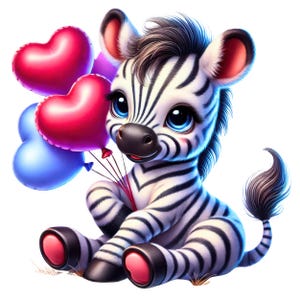 Cute Zebra Clipart | 11 High-Quality Designs | Adorable Zebra Clipart Bundle | Safari Animal | Printables | Cartoon Zebra | Commercial Use
