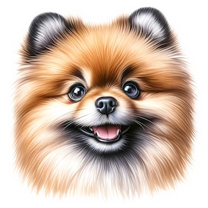 Pomeranian Clipart | 12 High-Quality JPGs | Cute Pomeranian Clipart Bundle | Wall Art | Papercrafts | Dog Art | Commercial Use