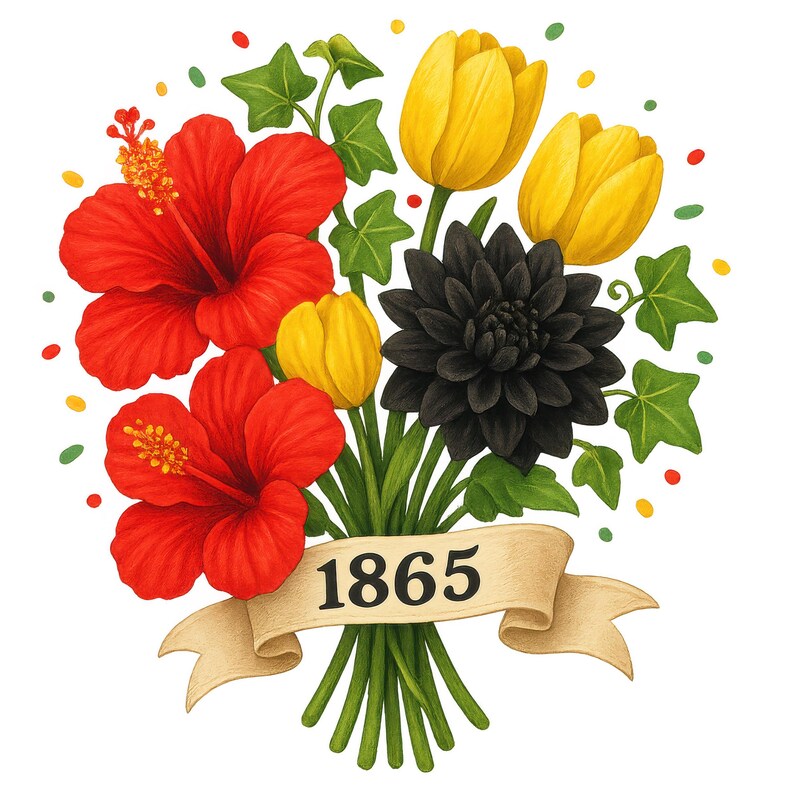 Juneteenth Floral Clipart, Black History Bundle (digital Download) 12 ...