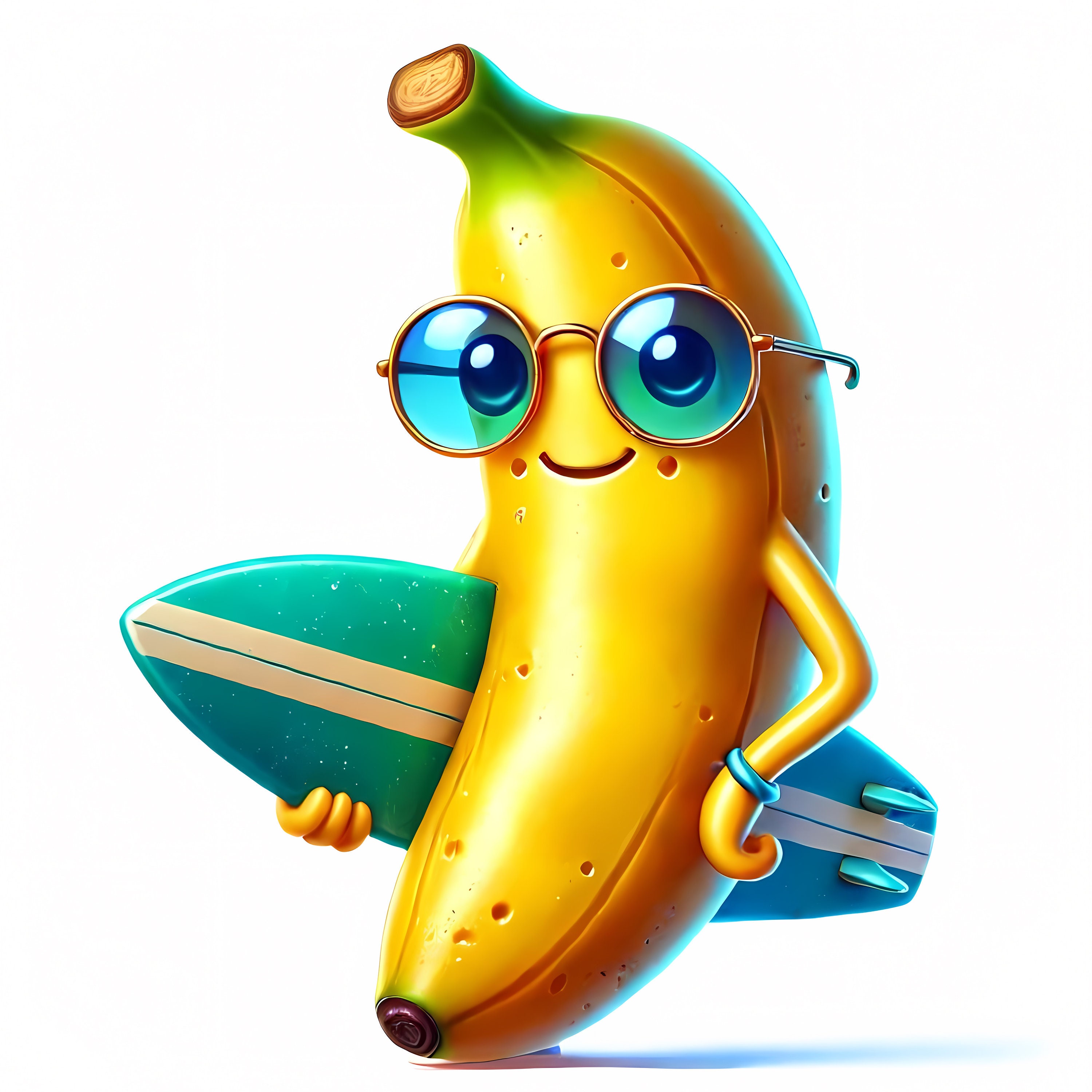 Cute Banana Clipart Bundle | High-quality Jpgs, Nursery Art