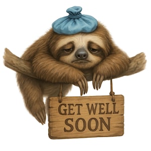 Get Well Soon Clipart PNG, Cute Get Well Soon Bundle, Get Well Sign, Feel Better Png, Digital download, Paper craft, junk journal, Set of 12