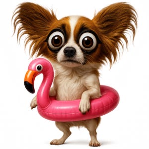 Clipart de Papillon Divertido, Paquete de Papillons Juguetones, Imprimibles de Papillon Adorables, Arte Canino, Descarga Digital, Uso Comercial, Juego de 12
