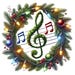 12 Festive Music Note Clipart: Holiday Musical Art PNG (digital ...