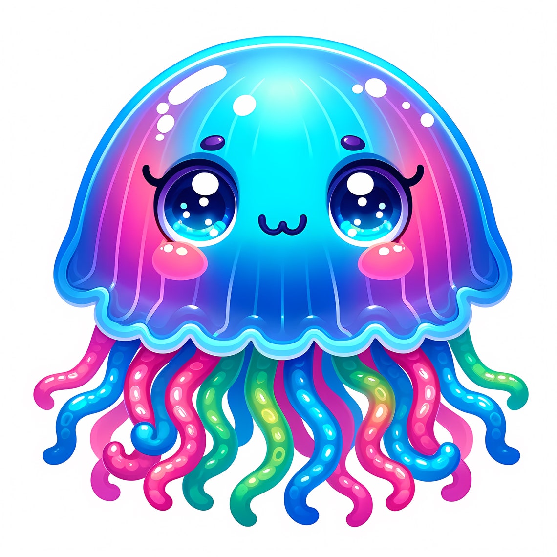 Cute Jellyfish Clipart Bundle | Ocean Art (digital Download) - Etsy