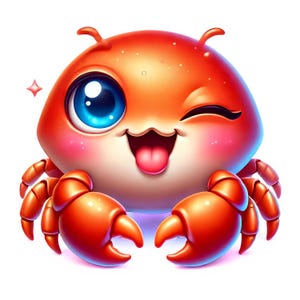 Niedliche Krabbe Clipart | 11 hochwertige JPGs | Entzückendes süßes Krabbe Clipart Bündel | Wandkunst | Meerestiere Kunst | Drucksachen | Kommerzielle Nutzung