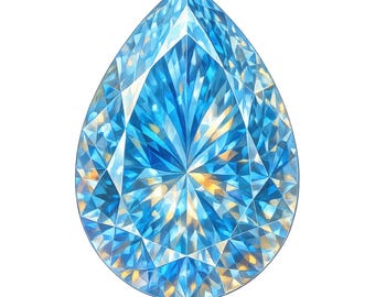 12 Sparkling Diamond Clipart: Elegant Gem PNG, Commercial Use (Digital Download)