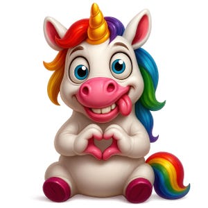 Clipart drôle de licorne, lot de licorne original et ludique, adorables imprimés licorne, art licorne, téléchargement numérique, usage commercial, lot de 10