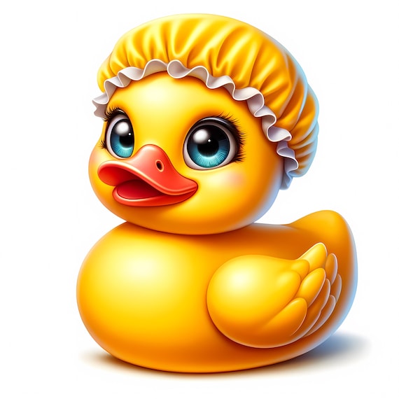 Cute Rubber Duck Clipart Bundle | Nursery Wall Art (Digital Download)
