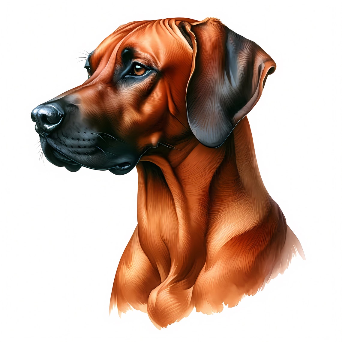 Rhodesian Ridgeback Dog Clipart – High-quality Jpgs, Commercial Use ...